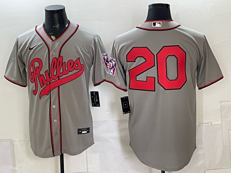 Men 2026 Philadelphia Phillies #20 grey Game Nike MLB Jersey 08040->philadelphia phillies->MLB Jersey